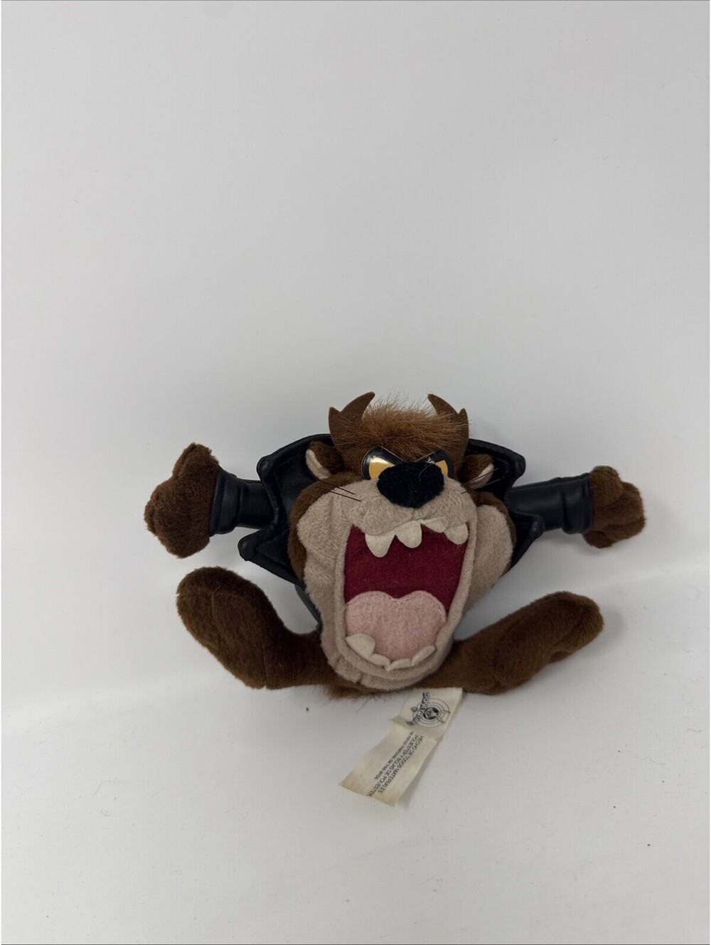 Warner Bros Tasmanian Devil Vintage 90s Plush Zipper Coin Purse Looney